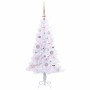 Árbol de Navidad artificial con 150 LED 120 cm PVC y Acero