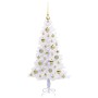 Árbol de Navidad artificial con 150 LED 120 cm PVC y Acero