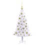 Árbol de Navidad artificial con 150 LED 120 cm PVC y Acero