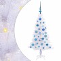 Árbol de Navidad artificial con 150 LED 120 cm PVC y Acero