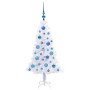 Árbol de Navidad artificial con 150 LED 120 cm PVC y Acero