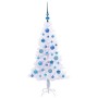 Árbol de Navidad artificial con 150 LED 120 cm PVC y Acero