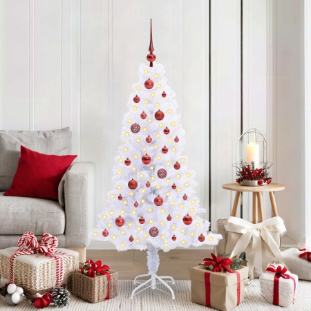 Árbol de Navidad artificial con 150 LED 150 cm PVC y Acero