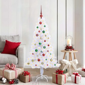 Árbol de Navidad artificial con 150 LED 150 cm PVC y Acero en Arboles de navidad | Comprar online en Foro24