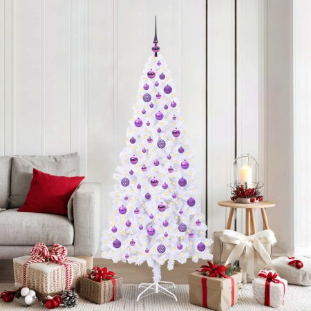 Árbol de Navidad artificial con 300 LED 180 cm PVC y Acero