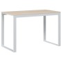 Computerschreibtisch aus weißem und Eichen-Engineer-Holz von vidaXL, Schreibtische - Ref: Foro24-30198, Preis: 118,73 €, Raba...