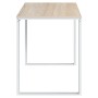 Computerschreibtisch aus weißem und Eichen-Engineer-Holz von vidaXL, Schreibtische - Ref: Foro24-30198, Preis: 118,73 €, Raba...