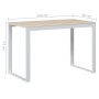Computerschreibtisch aus weißem und Eichen-Engineer-Holz von vidaXL, Schreibtische - Ref: Foro24-30198, Preis: 118,73 €, Raba...