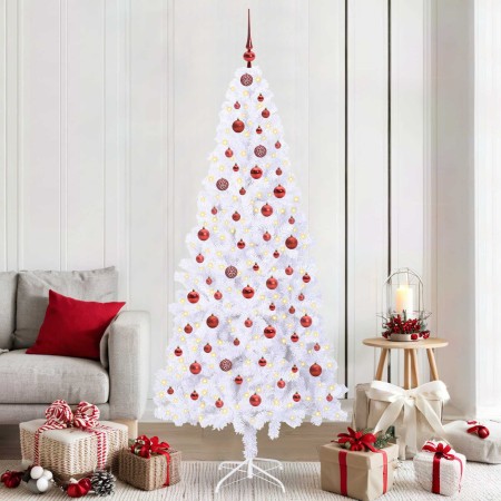 Árbol de Navidad artificial con 300 LED 210 cm PVC y Acero