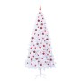 Árbol de Navidad artificial con 300 LED 210 cm PVC y Acero