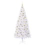 Árbol de Navidad artificial con 300 LED 210 cm PVC y Acero