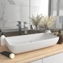 Mattweißes, rechteckiges Luxuswaschbecken aus Keramik, 71 x 38 cm von vidaXL, Sinkt - Ref: Foro24-146954, Preis: 102,11 €, Ra...