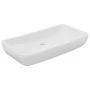 Lavabo de lujo de cerámica rectangular blanco mate 71x38 cm de vidaXL, Lavabos - Ref: Foro24-146954, Precio: 100,68 €, Descue...