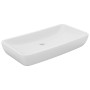 Matte white rectangular ceramic luxury washbasin 71x38 cm by vidaXL, Sinks - Ref: Foro24-146954, Price: 102,11 €, Discount: %