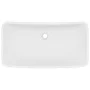Lavabo de lujo de cerámica rectangular blanco mate 71x38 cm de vidaXL, Lavabos - Ref: Foro24-146954, Precio: 100,68 €, Descue...