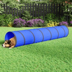 Túnel para perros poliéster azul Ø50x300 cm