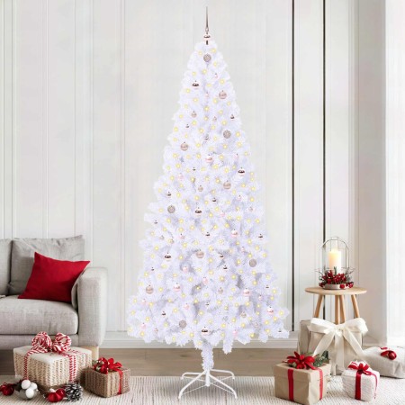 Árbol de Navidad artificial con 300 LED 240 cm PVC y Acero