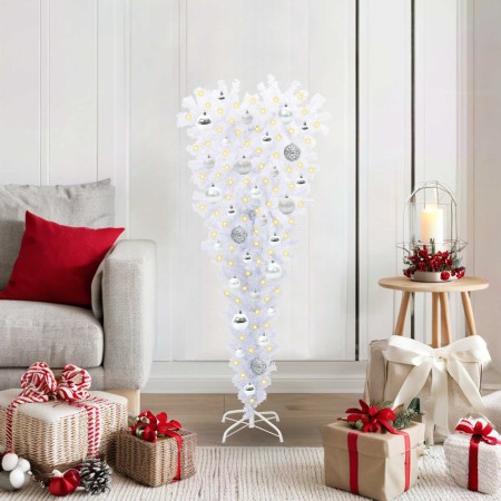 Árbol de Navidad artificial con 150 LED 120 cm PVC y Acero