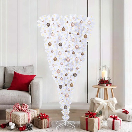 Árbol de Navidad artificial con 300 LED 180 cm PVC y Acero