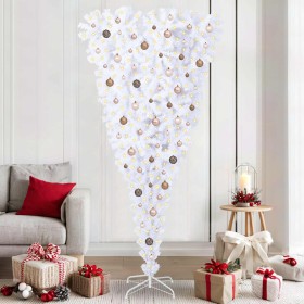 Árbol de Navidad artificial con 300 LED 210 cm PVC y Acero
