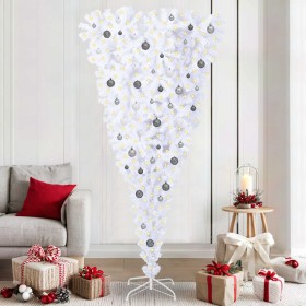 Árbol de Navidad artificial con 300 LED 210 cm PVC y Acero