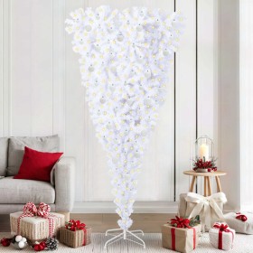 Árbol de Navidad artificial con 300 LED 210 cm PVC y Acero