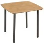 3 Stück synthetisches Rattan grau Garten Esszimmer Set von vidaXL, Gartensets - Ref: Foro24-3072483, Preis: 222,81 €, Rabatt: %