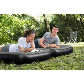 Bestway Colchón inflable 3 en 1 negro y gris 188x99x25 cm