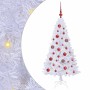 Árbol de Navidad artificial con 150 LED 120 cm PVC y Acero