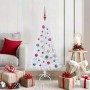 Árbol de Navidad artificial con 150 LED 120 cm PVC y Acero