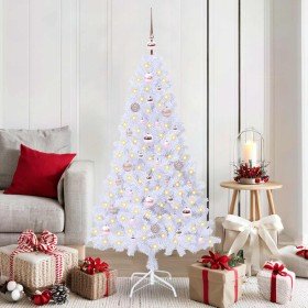 Árbol de Navidad artificial con 150 LED 150 cm PVC y Acero en Arboles de navidad | Comprar online en Foro24