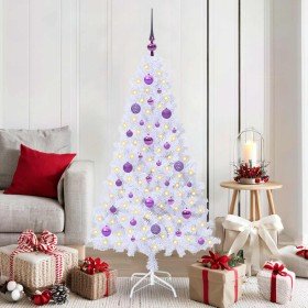 Árbol de Navidad artificial con 150 LED 150 cm PVC y Acero en Arboles de navidad | Comprar online en Foro24
