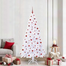 Árbol de Navidad artificial con 300 LED 210 cm PVC y Acero