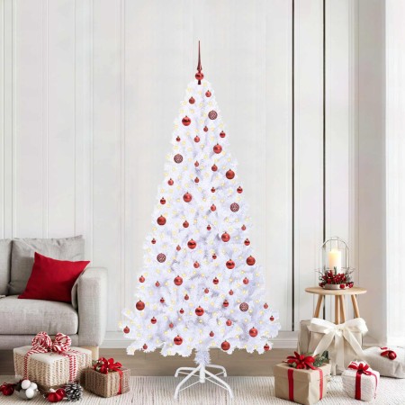 Árbol de Navidad artificial con 300 LED 210 cm PVC y Acero