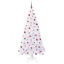 Árbol de Navidad artificial con 300 LED 210 cm PVC y Acero