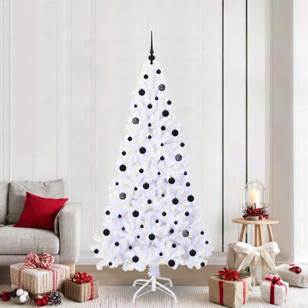Árbol de Navidad artificial con 300 LED 210 cm PVC y Acero