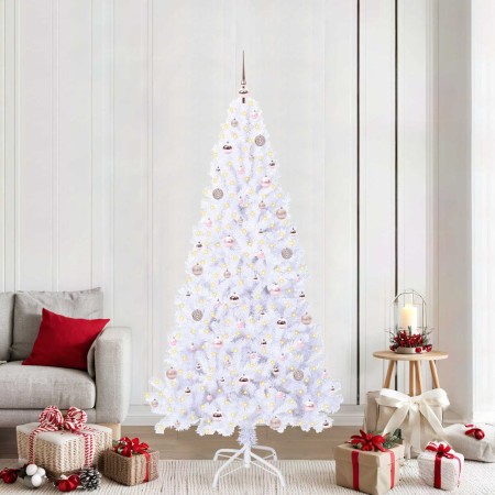 Árbol de Navidad artificial con 300 LED 210 cm PVC y Acero