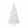 Árbol de Navidad artificial con 300 LED 210 cm PVC y Acero