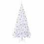 Árbol de Navidad artificial con 300 LED 210 cm PVC y Acero