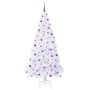 Árbol de Navidad artificial con 300 LED 210 cm PVC y Acero