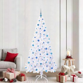 Árbol de Navidad artificial con 300 LED 210 cm PVC y Acero