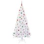 Árbol de Navidad artificial con 300 LED 210 cm PVC y Acero