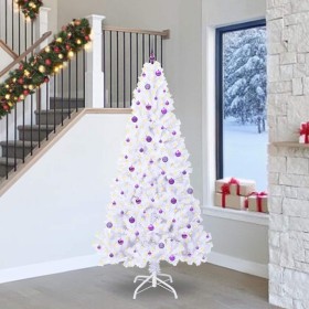 Árbol de Navidad artificial con 300 LED 240 cm PVC y Acero