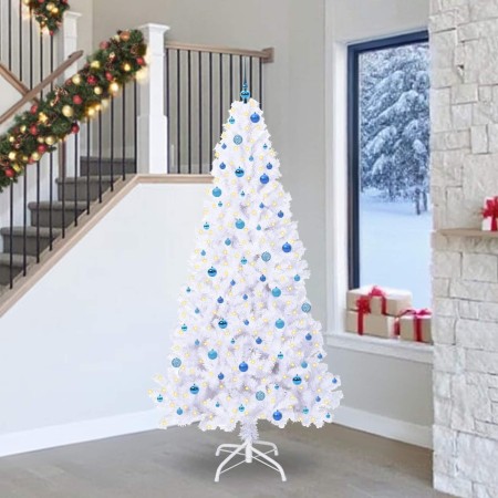 Árbol de Navidad artificial con 300 LED 240 cm PVC y Acero
