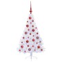 Árbol de Navidad artificial con 150 LED 120 cm PVC y Acero