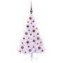 Árbol de Navidad artificial con 150 LED 120 cm PVC y Acero