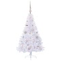 Árbol de Navidad artificial con 150 LED 120 cm PVC y Acero