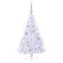 Árbol de Navidad artificial con 150 LED 120 cm PVC y Acero