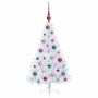 Árbol de Navidad artificial con 150 LED 120 cm PVC y Acero