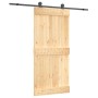 Schiebetür mit Beschlägen aus massivem Kiefernholz 95x210 cm von vidaXL, Türen - Ref: Foro24-3203068, Preis: 185,72 €, Rabatt: %